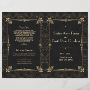 Programa Real de Casamento por 1920 Fleur-de-Lis A