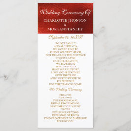 Programa Real Red Shiny White Weding
