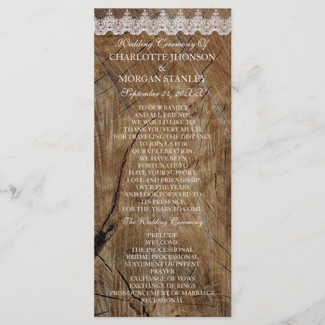 Programa Real Rustic White Lace Weding (Frente)