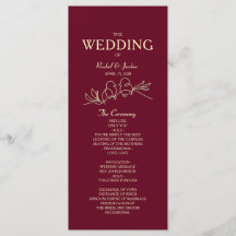 Red Burgundy Wedding