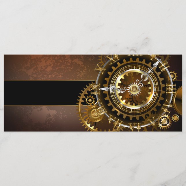 Programa Relógio a vapor com engrenagens antigas (Frente)