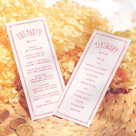 Programa Retro Love Struck Hand Drawn Cupid Modern Wedding