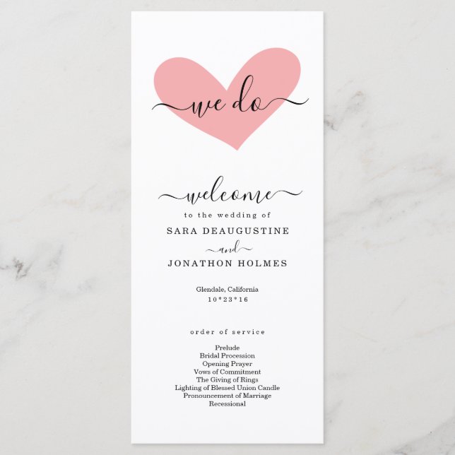 Programa Romântico de Casamentos "nós fazemos" (Frente)