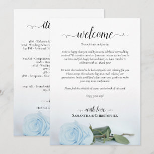 Programa Rosa Azul Pó Fantasia Casamento Bem-vindo & Itiner