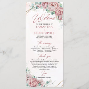 Programa Rosa boêmico de ervilhas de eucalipto ouro