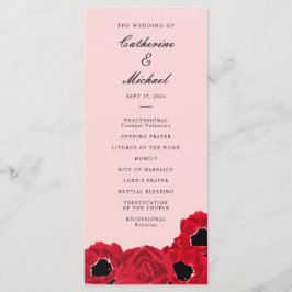 Programa Rosas Abstratas e Papoulas Coordenando Casamento
