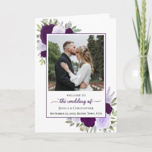 Programa Rosas de Boho Roxo e Casamento Elegante de Foto