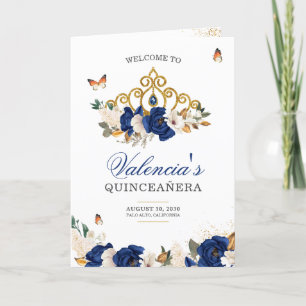 Programa Rosas Dourados Tiara Butterfly Quinceanera