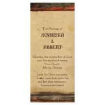 Programa Rustic Barn Wood Wedding