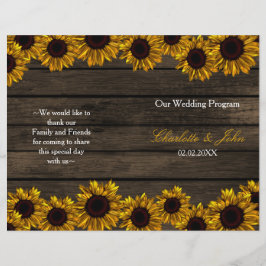 Programa Rustic Country Sunflower Barn Wood Casame