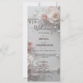 Programa Rustic Elegant 3D Floral Photo Wedding