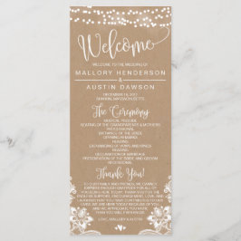 Programa Rustic Kraft Lace Wedemony