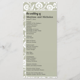 Programa Rustic Lace Wedding