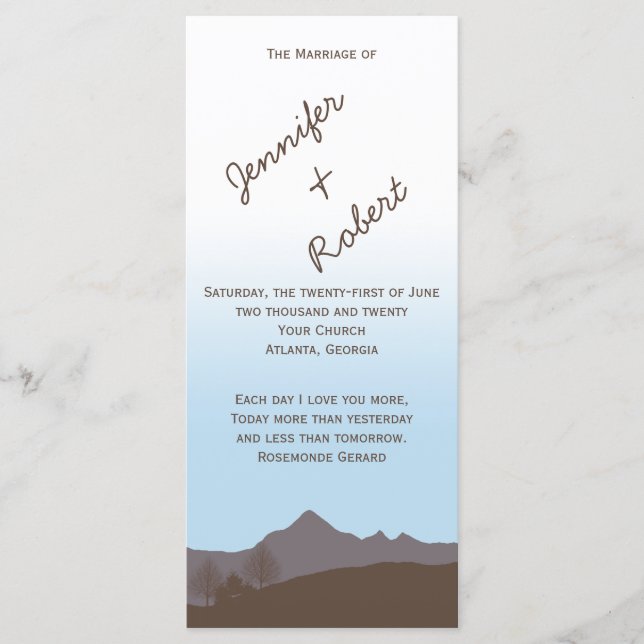 Programa Rustic Mountain Watercolor (Frente)