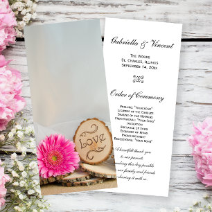 Programa Rustic Pink Daisy Woodland Wedment