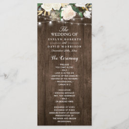 Programa Rustic Wood Floral String Lights