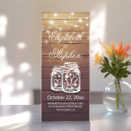 Programa Rustic Wood Mason Jar String Light Casame