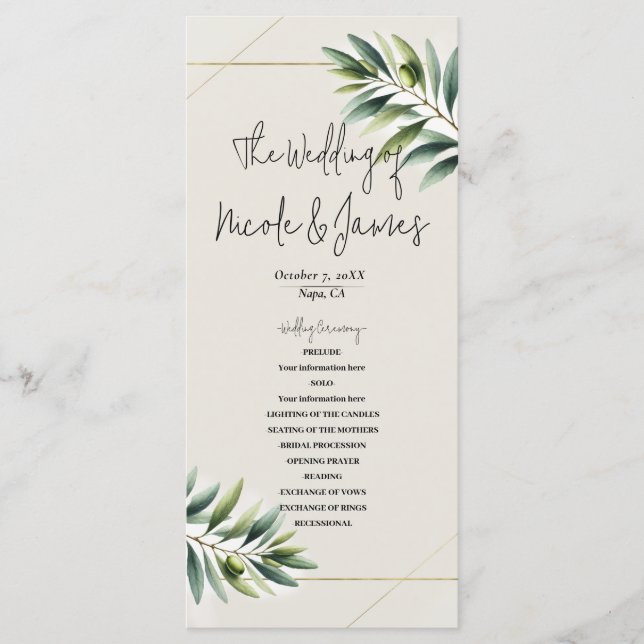 Programa Rústico Folha de Oliva Verde Osso Branco  (Frente)