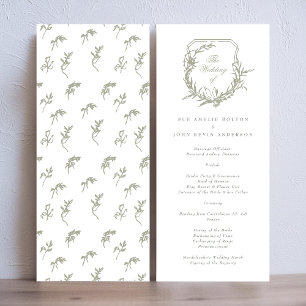 Programa sábio clássico, verde, a crista do casamento
