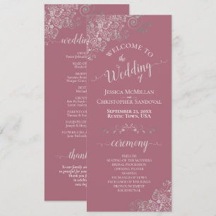 Programa Sala de Prata Elegante sobre Casamento Simples Ros