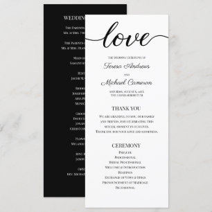 Programa Script de Amor Simples de Casamento Negro e Branco