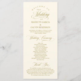 Programa Script Dourado de Elegância Clássica, Cerimônia de