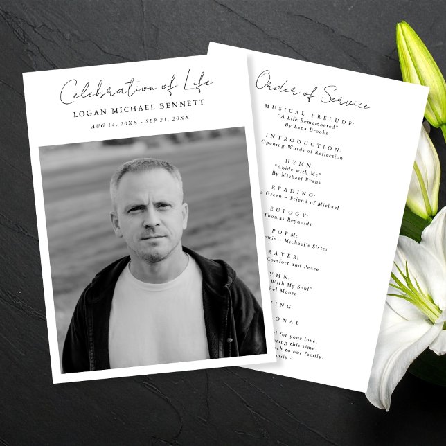 Programa Script Funeral Memorial Order Foto de Serviço (Criador carregado)