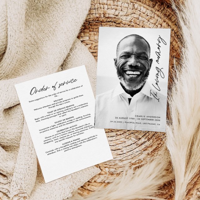 Programa Script Moderno Elegante Em Memória Amorosa Funeral (Criador carregado)