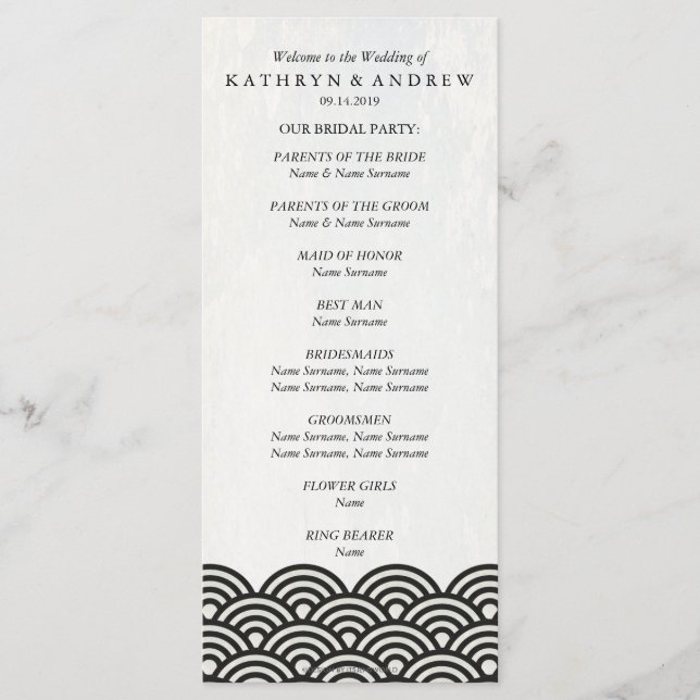 Programa Seigaiha Waves Japonês/Ordem de Serviço (Frente)