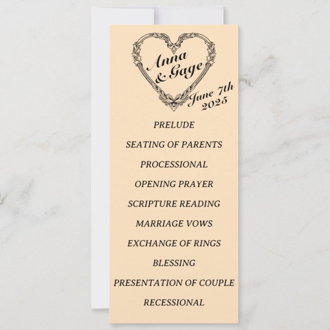 Programa Sepia-Tontura Vitoriana de Casamento do C (Frente)