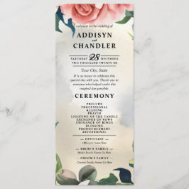 Programa Serene Garden Wreath: Pastel Floral Elegance