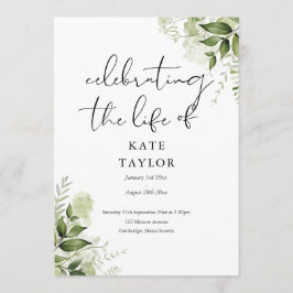 Programa Serviço de Funeral Memorial Greenery 