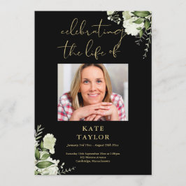 Programa Serviço de Funeral Verde e Dourado Ordem de Serviç