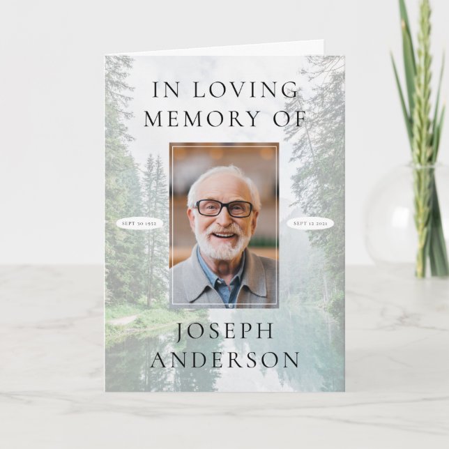 Programa Serviço de Memória Funeral Fotográfica do Rio Flor (Frente)