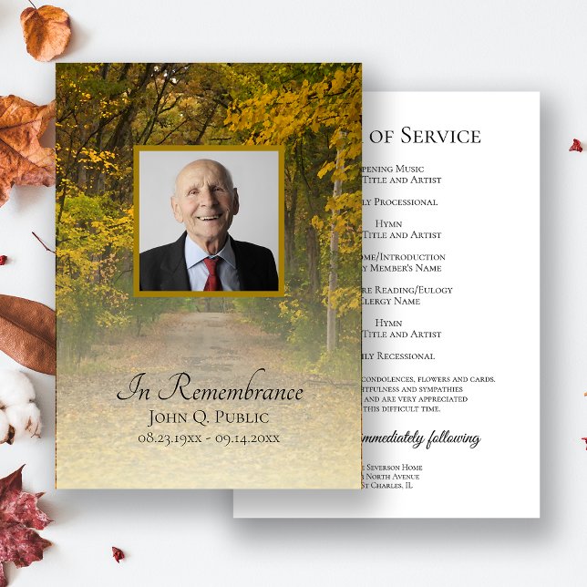 Programa Serviço Funerário da Alameda das Folhas de Outono (Criador carregado)