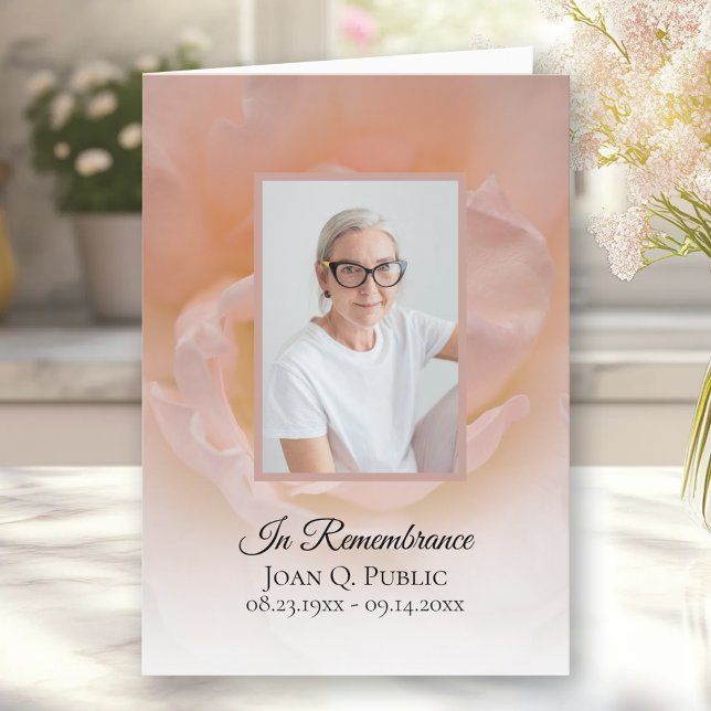 Programa Serviço Funerário Petal Da Flor Rosa Rosa Rosa Pál (Criador carregado)