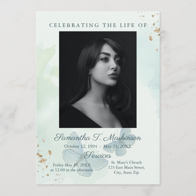 Programa Serviços Funerais da Borboleta Verde (Frente)