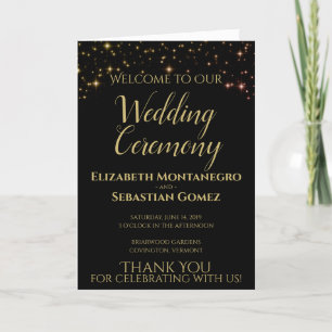 Programa Shimmering Sparkles Wedding Program