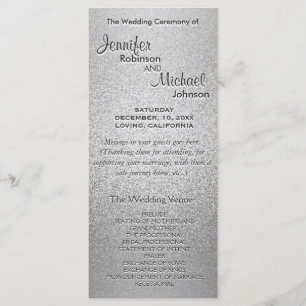 Programa Silver Shimmer Faux Foil Weding
