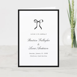 Programa Simple Bow Classic Wedding