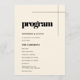 Programa Simples casamento elegante e chic