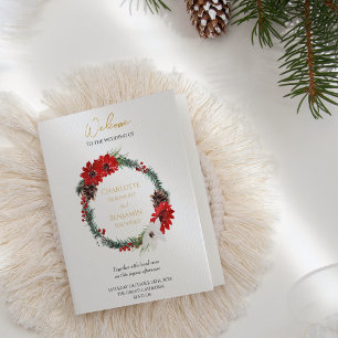 Programa Simples de Casamento Clássico de Natal Do