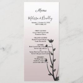 Programa Simples Elegante Moderno das Folhas do Casamento