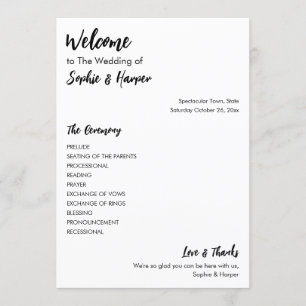 Programa Simples versátil, preto e branco casual moderno