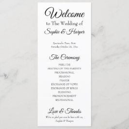 Programa Simples, Versátil, Preto e Branco Elegante