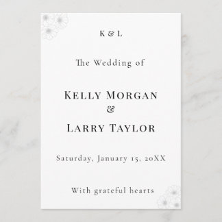 Programa Soft Bloom Elegance Wedding Program