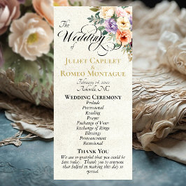 Programa Spring Floral - Cream Wedding