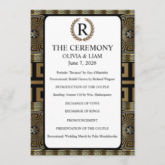 Programa Sr. e Sra. Formal Clássico Grego Chave da Vida