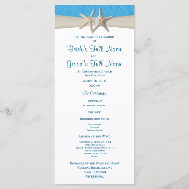 Programa Starfish Ocean Wave Rustic Wedment (Frente)