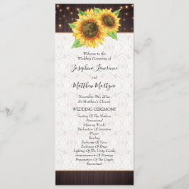 Programa Sunflower String Luzes Lace Rustic Weding